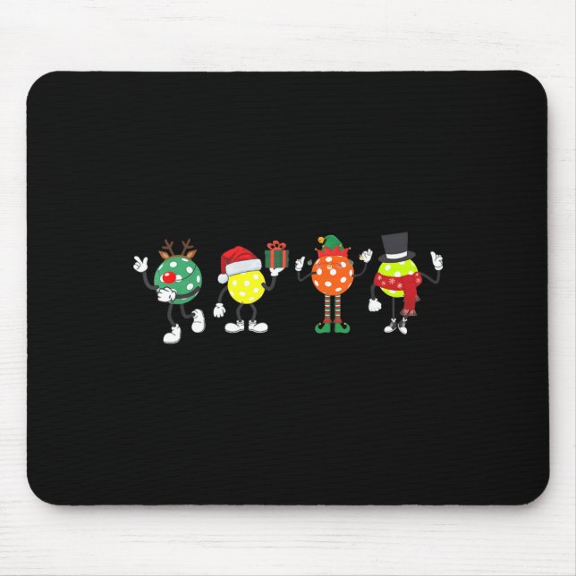 Tapis De Souris Christmas Ckleball Player Xmas Santa Reindeer Elf  (Devant)