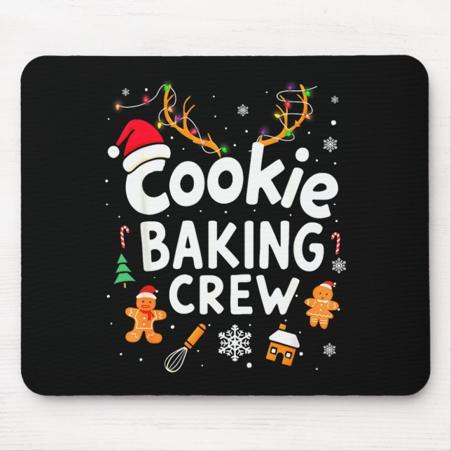 Tapis De Souris Christmas Cookie Baking Crew Family Baking Team Fu (Devant)