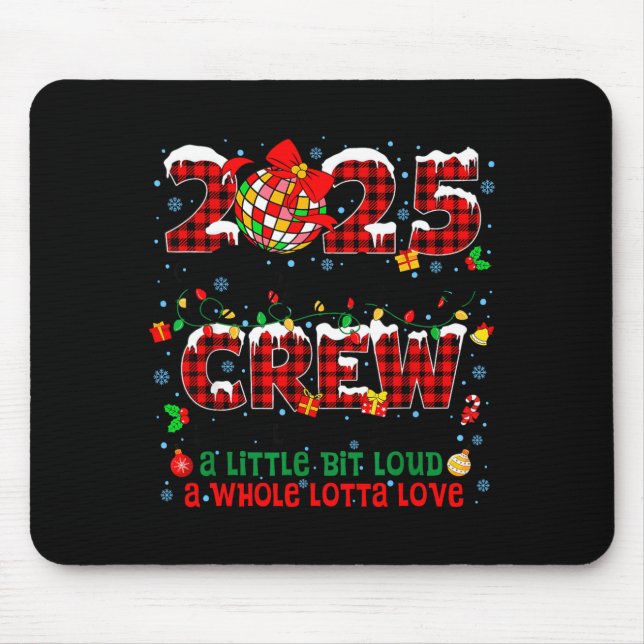 Tapis De Souris Christmas Crew 2025 Family Christmas Matching Xmas (Devant)