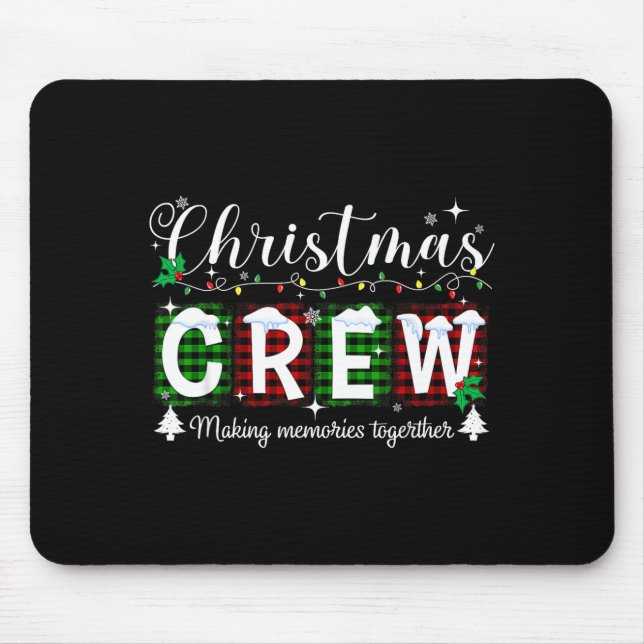 Tapis De Souris Christmas Crew Matching Family Xmas Party Men Wome (Devant)