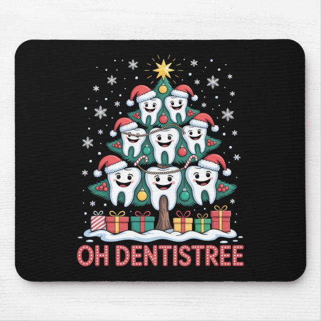 Tapis De Souris Christmas Dental Squad Oh Dentistree  (Devant)