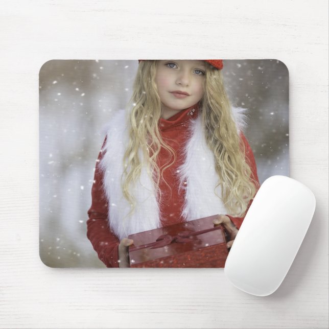 Tapis De Souris Christmas Girl (Avec souris)