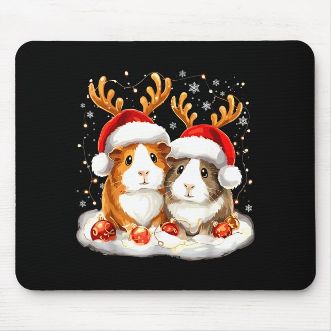 Tapis De Souris Christmas Guinea G Reindeer Xmas  (Devant)