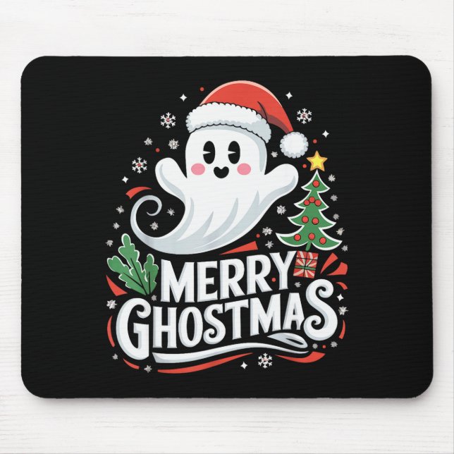 Tapis De Souris Christmas Merry Ghostmas Santa Srit Xmas Pajamas S (Devant)