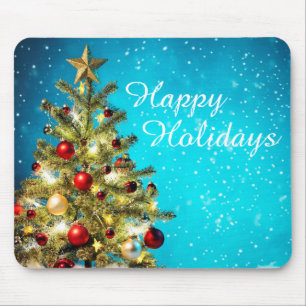 Tapis De Souris Christmas Mouse pad/Happy Holidays Tree