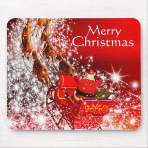 Tapis De Souris Christmas Mouse pad/Santa and Sleigh
