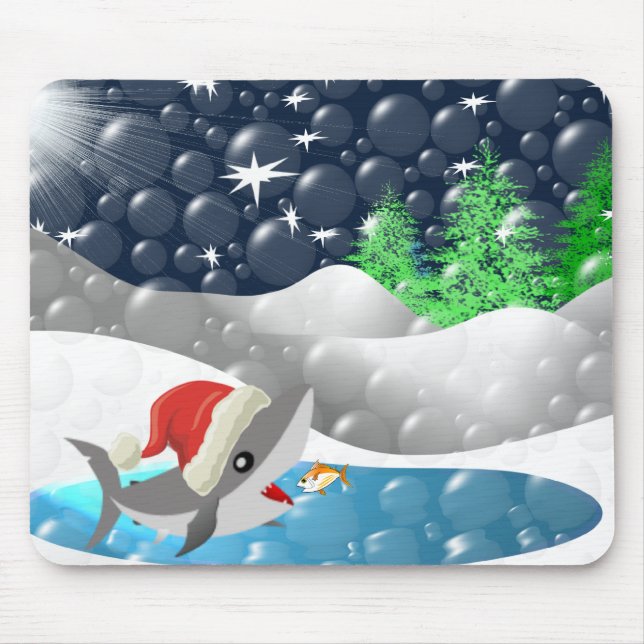 Tapis De Souris Christmas Shark (Devant)