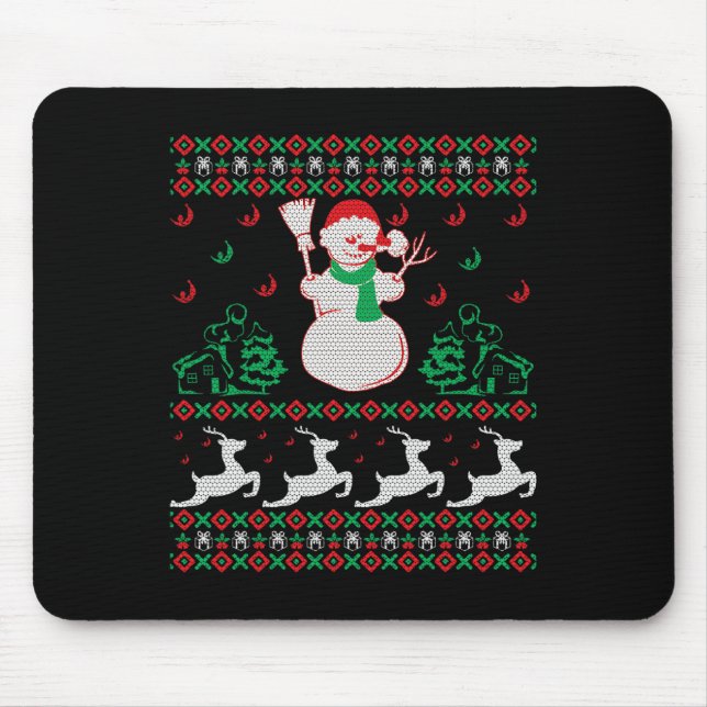 Tapis De Souris Christmas Snowman (Devant)