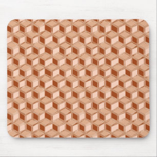 Tapis De Souris Chrome 3-d boxes - copper colored