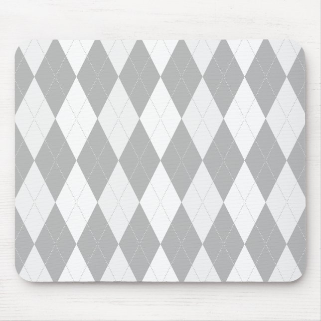 Tapis De Souris Chrome gris Jacquard gris clair gris forme de peti (Devant)