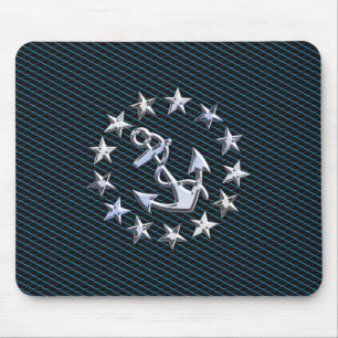 Tapis De Souris Chrome Like Yacht Flag Automotive Grille Print