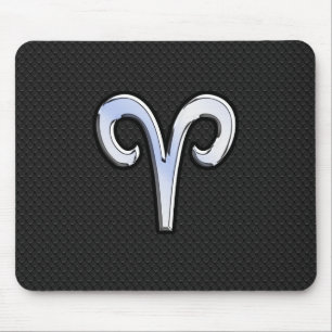 Tapis De Souris Chrome moderne comme Aries signe Zodiac