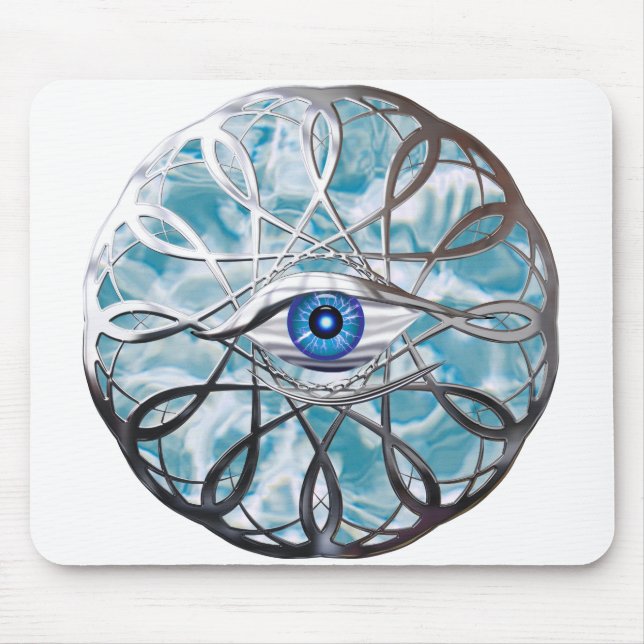 Tapis De Souris Chrome Mystical Eye Design (Devant)