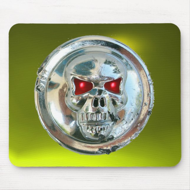Tapis De Souris CHROME SKULL, Yellow Topaz (Devant)
