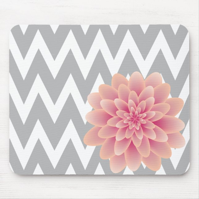 Tapis De Souris Chrysanthème rose (Devant)