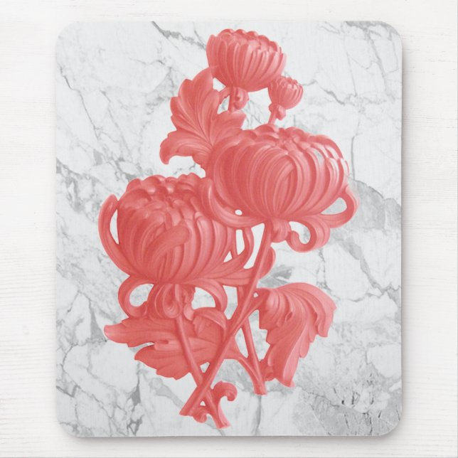 Tapis De Souris Chrysanthème rose (Devant)