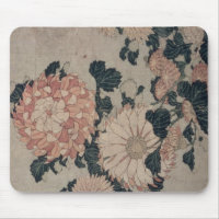 Chrysanthèmes (bois de graveur de couleur)
