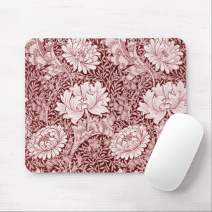 Tapis De Souris Chrysanthemum Maroon, William Morris