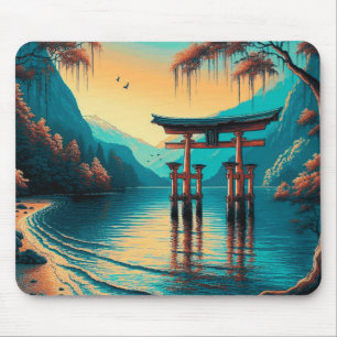 Tapis De Souris "Chuchotements de Tranquillité : La Porte de l'Esp