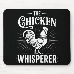 Tapis De Souris Chuchoteur de poulets éleveur de volaille Coq _2