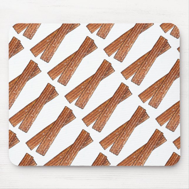 Tapis De Souris CHURROS Espagnol Portugais Fried Churro Pastry (Devant)