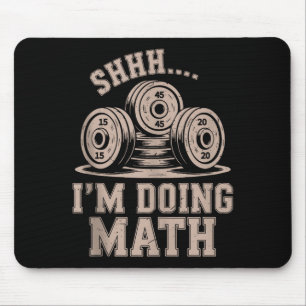 Tapis De Souris Chut je fais des maths Drôle de chrétien Gym Worko