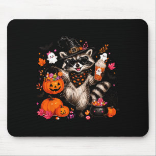 Tapis De Souris Chut sorcière raton laveur Halloween raton laveur