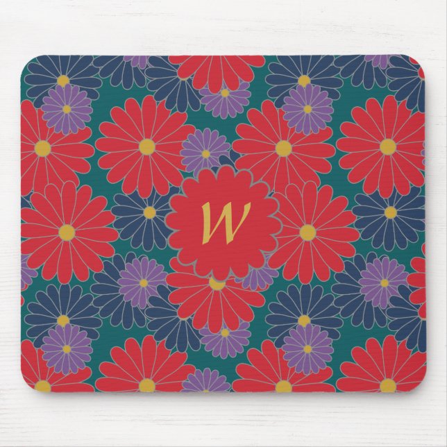 Tapis De Souris Chute éclatante Mousepad floral (Devant)