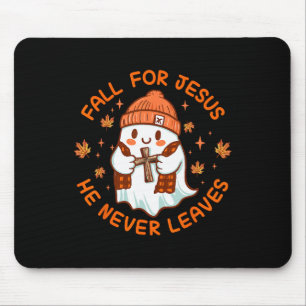 Tapis De Souris Chute Pour Jésus Il Ne Laissera Jamais Mignonne Fa