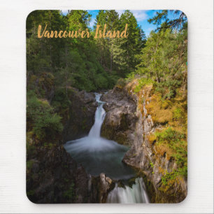 Tapis De Souris Chutes Little Qualicum Île de Vancouver Canada