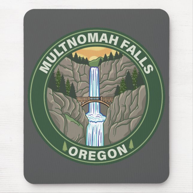 Tapis De Souris Chutes Multnomah Oregon (Devant)