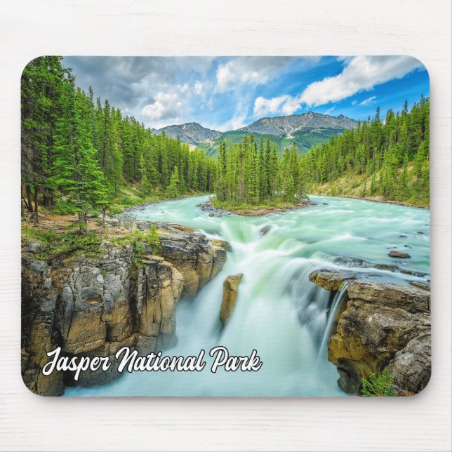 Tapis De Souris Chutes Sunwapta, Parc national Jasper (Devant)