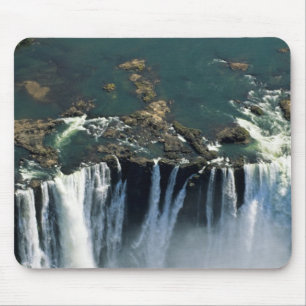 Tapis De Souris Chutes Victoria, frontière entre la Zambie et le Z
