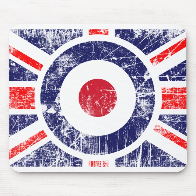 Tapis De Souris Cible BRITANNIQUE Union Jack de Mods de cible de (Devant)