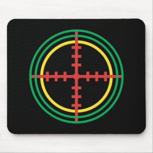 Tapis De Souris Cible laser colorée
