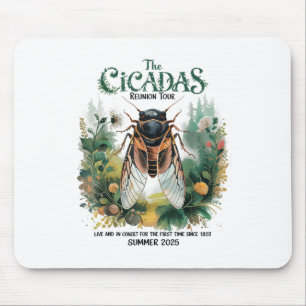 Tapis De Souris Cicada Brood Xiv Tour de réunion d'été depuis 1603