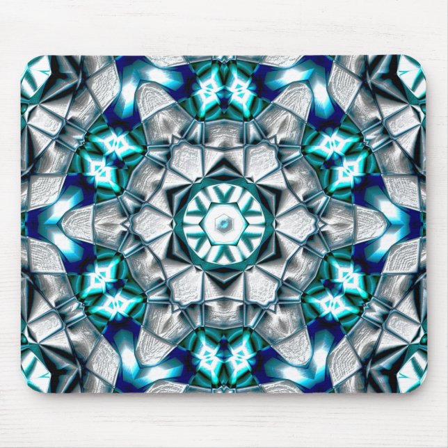 Tapis De Souris Ciel argent ressemblant à de l'acier sablé brossé (Devant)