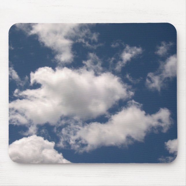 Tapis De Souris Ciel bleu avec des nuages Mousepad (Devant)