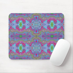 Tapis De Souris Ciel bleu ondulé motif multicolore trippy