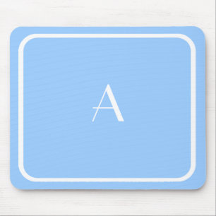 Tapis De Souris Ciel clair pas cher Mousepad bleu avec Monogramme 