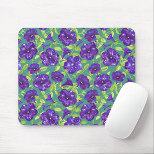 Tapis De Souris Ciel nocturne Petunia sur oreiller à lancer arrièr