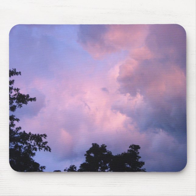 Tapis De Souris Ciel rose la nuit (Devant)