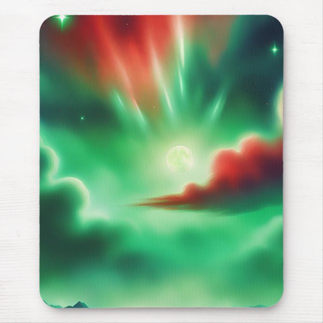 Tapis De Souris ciel vert (Devant)