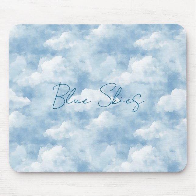 Tapis De Souris Cieux bleus Nuages (Devant)