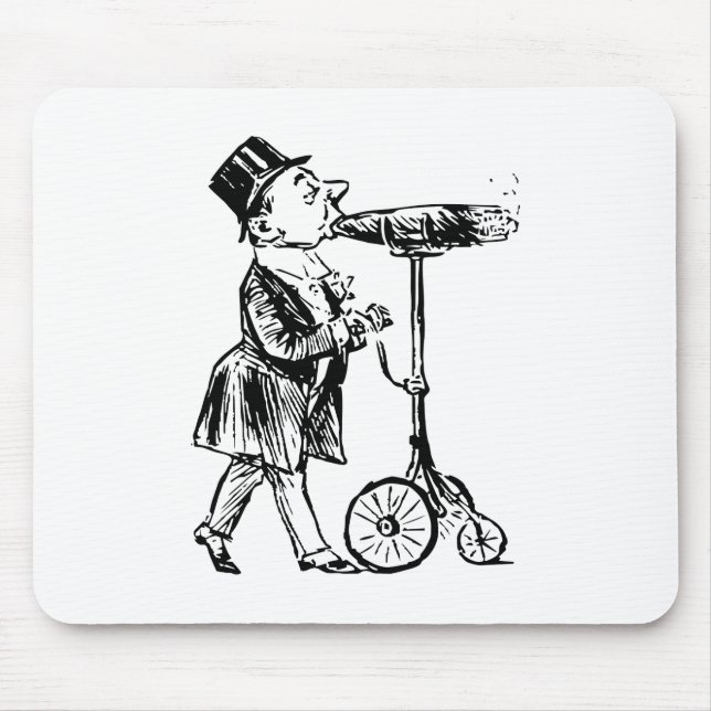 Tapis De Souris Cigare sur roues cigar on wheels (Devant)