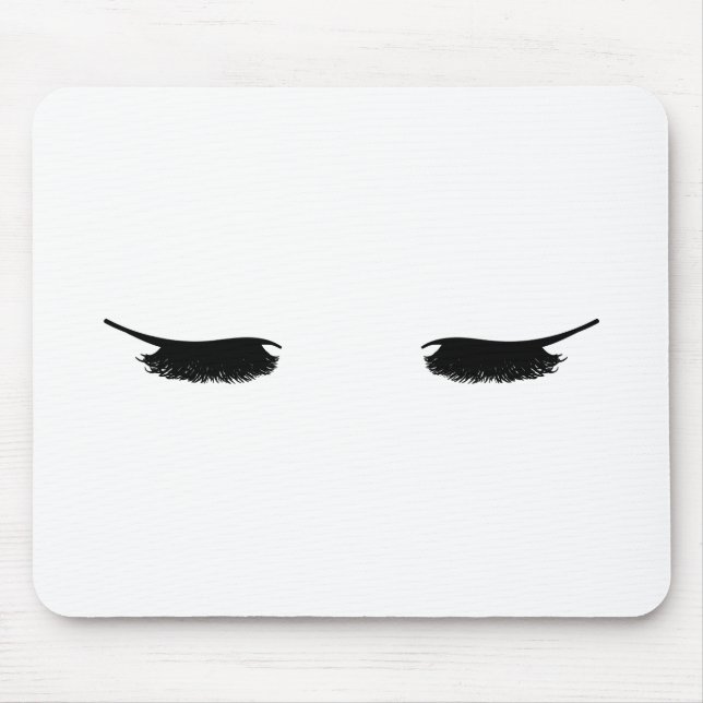 Tapis De Souris Cils Mousepad chic moderne (Devant)