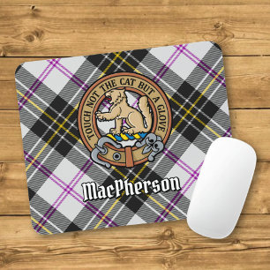 Tapis De Souris Cimier du clan MacPherson sur tartan de cérémonie
