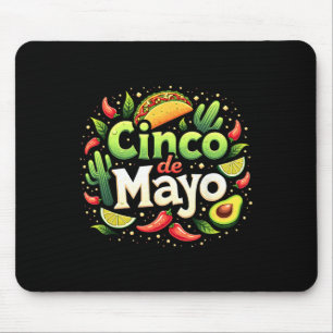 Tapis De Souris Cinco De Mayo Fête Mexicaine 5 De Mayo Squad Femme