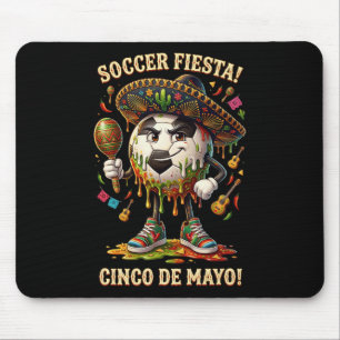 Tapis De Souris Cinco De Mayo Fiesta de Fútbol Drip Sport Love Hom