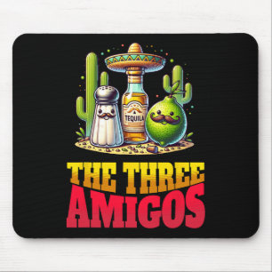 Tapis De Souris Cinco De Mayo Les Trois Amigos Drôle Sel Citron Te